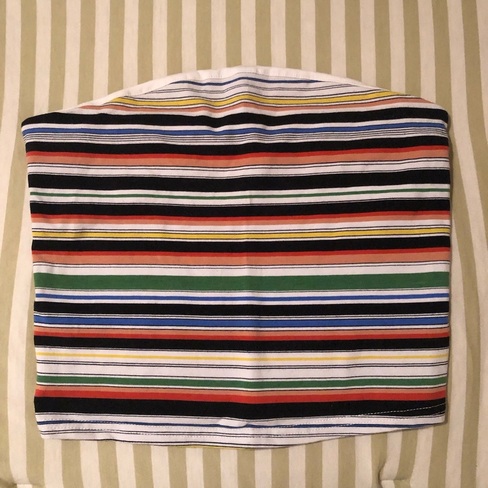 Urban Outfitters Colorful Striped Tube Top